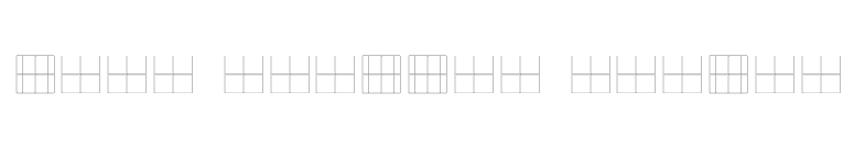 Koch Quadrat Guides font preview