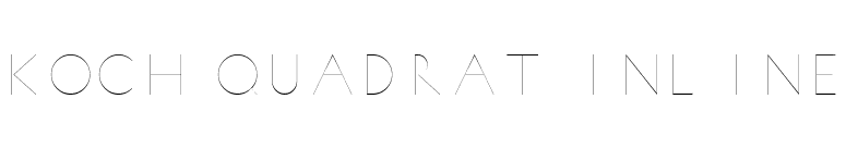 Koch Quadrat Inline font preview