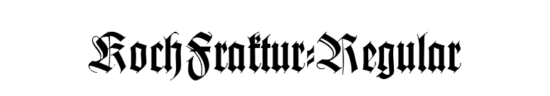 KochFraktur-Regular font preview
