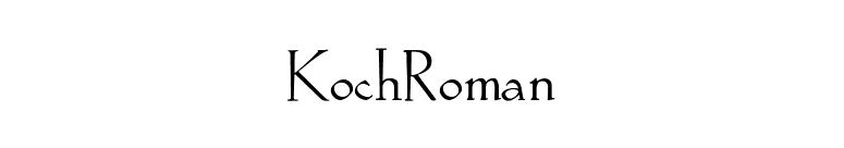 KochRoman font preview