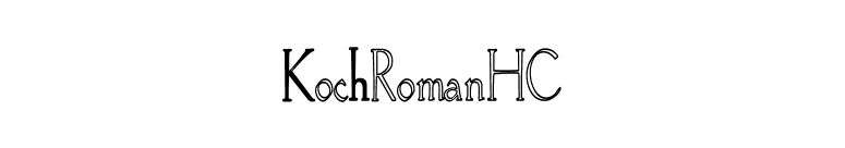 KochRomanHC font preview