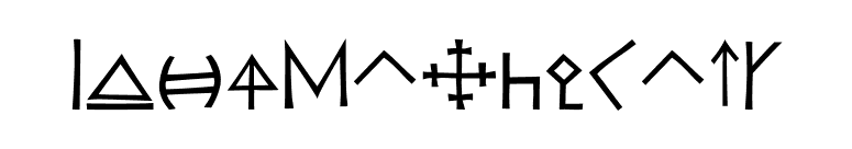KochSignsFive font preview