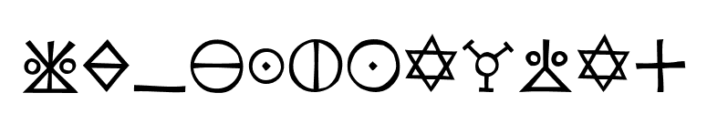 KochSignsOne font preview