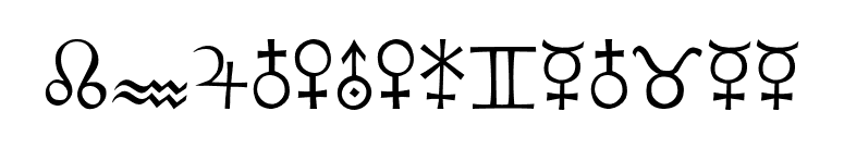 KochSignsThree font preview