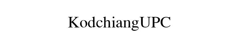 KodchiangUPC font preview