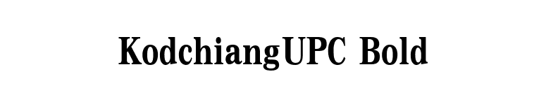 KodchiangUPC Bold font preview