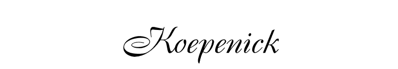 Koepenick font preview