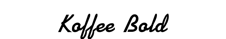 Koffee Bold font preview