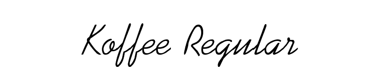 Koffee Regular font preview