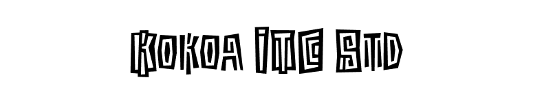 Kokoa ITC Std font preview