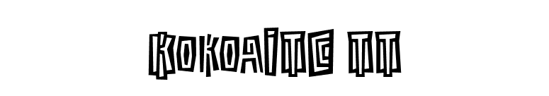 KokoaITC TT font preview