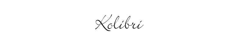 Kolibri font preview