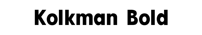 Kolkman Bold font preview