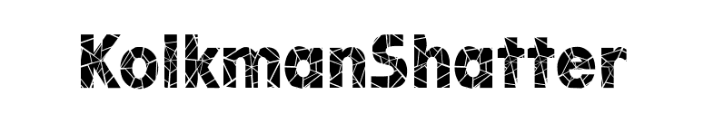 KolkmanShatter font preview