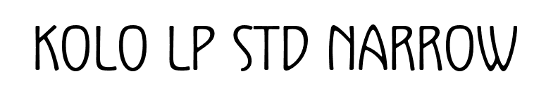 Kolo LP Std Narrow font preview