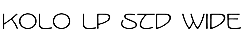 Kolo LP Std Wide font preview