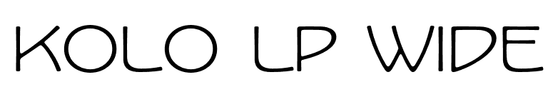 Kolo LP Wide font preview