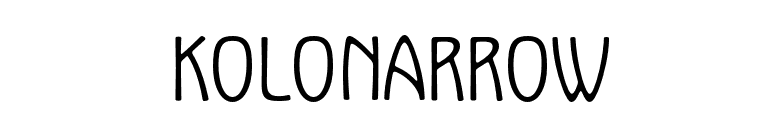 KoloNarrow font preview