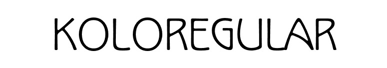 KoloRegular font preview