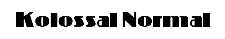 Kolossal Normal font preview