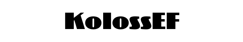 KolossEF font preview