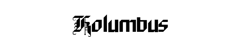 Kolumbus font preview