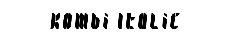 Kombi Italic font preview