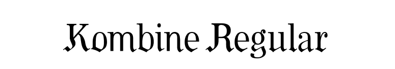 Kombine Regular font preview