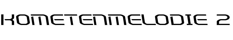 Kometenmelodie 2 font preview