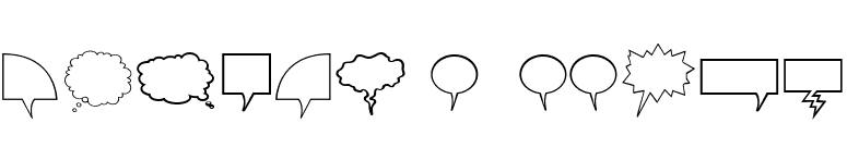 Komika Bubbles font preview