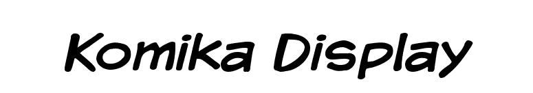 Komika Display font preview