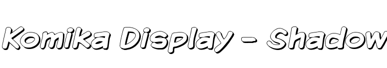 Komika Display - Shadow font preview