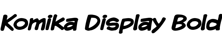 Komika Display Bold font preview