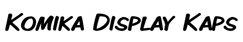 Komika Display Kaps font preview