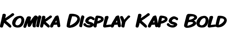 Komika Display Kaps Bold font preview