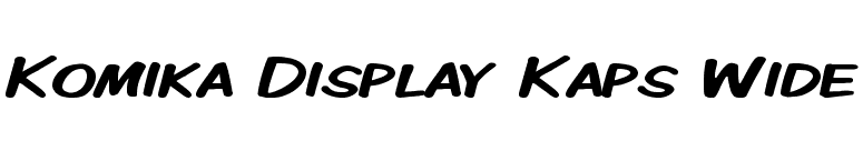 Komika Display Kaps Wide font preview