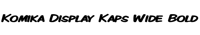 Komika Display Kaps Wide Bold font preview