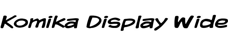 Komika Display Wide font preview