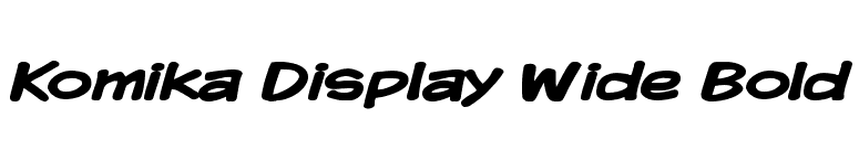 Komika Display Wide Bold font preview