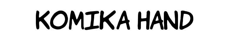 Komika Hand font preview