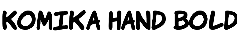 Komika Hand Bold font preview