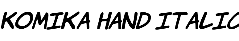 Komika Hand Italic font preview