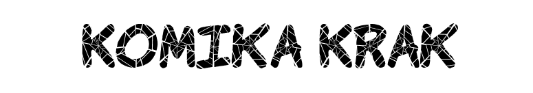Komika Krak font preview