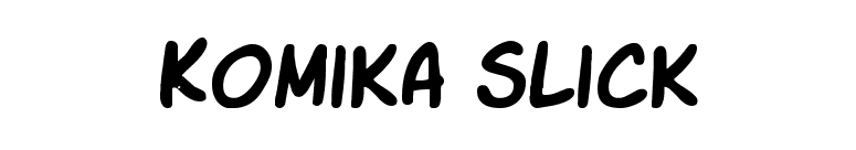 Komika Slick font preview