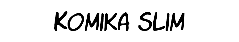 Komika Slim font preview