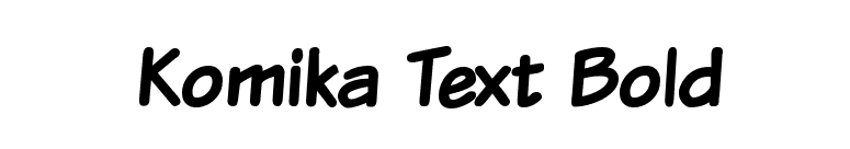 Komika Text Bold font preview