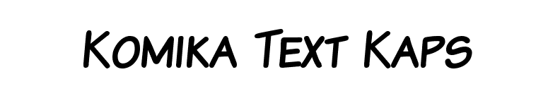 Komika Text Kaps font preview