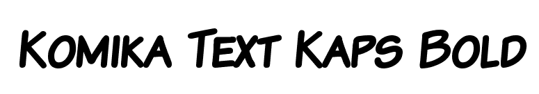 Komika Text Kaps Bold font preview