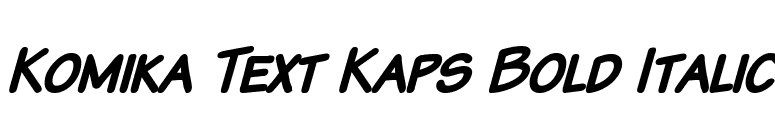 Komika Text Kaps Bold Italic font preview