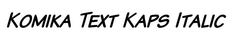 Komika Text Kaps Italic font preview